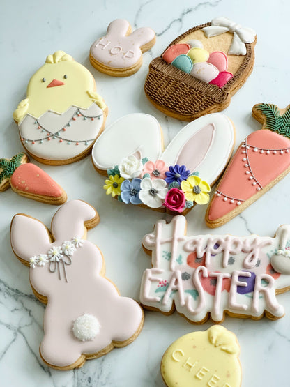 Happy Easter Style 2 with Rabbit Cookie Cutter