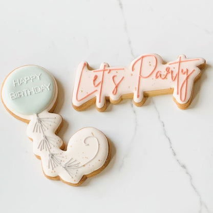 Birthday Balloon with Tassels Cookie Cutter and Embosser