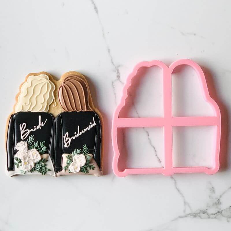 Soho Cookies Bride and Bridesmaid Style 2 Bridal Party Cookie Cutter