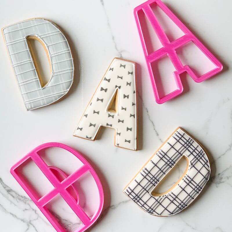 Letter A-Z and Symbol (8cm High) Cookie Cutter