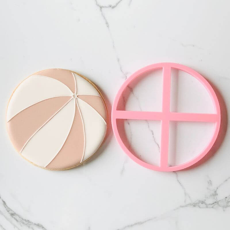 Beach Ball Summer Cookie Cutter and Embosser