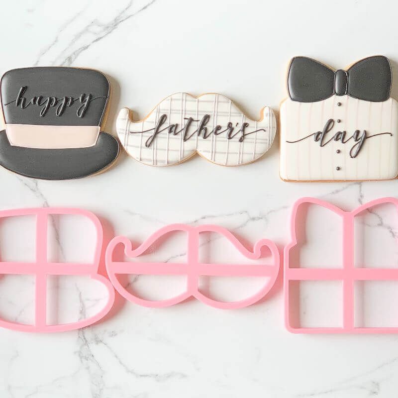 Happy Father's Day Set of 3 Cookie Cutters