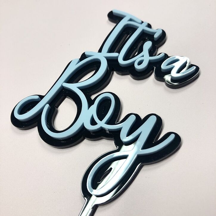 It's a Boy Cake Topper