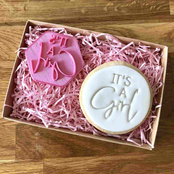 It's a Girl Cookie Stamp