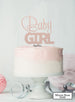 Baby Girl Baby Shower Cake Topper Premium 3mm Acrylic Mirror Rose Gold