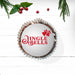 Jingle Bells Cupcake Stencil - Cupcake Size Design