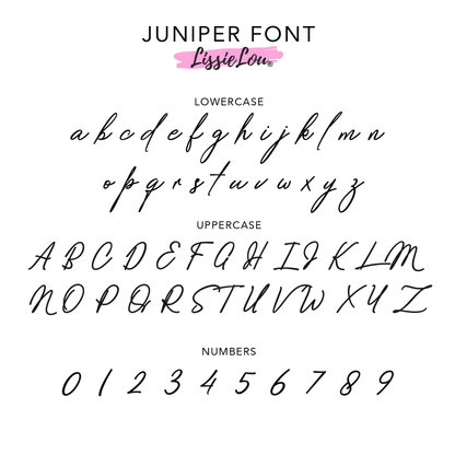 Juniper Font Custom Cake Topper or Cake Motif Premium 3mm Acrylic or Birch Wood