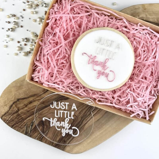 Just a Little Thank You Wedding Cookie Embosser