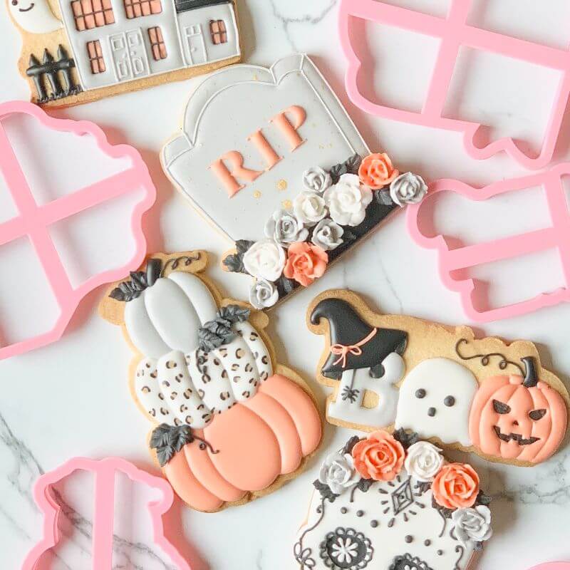 Gravestone Halloween Cookie Cutter and Embosser