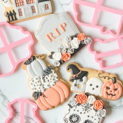 Gravestone Halloween Cookie Cutter and Embosser