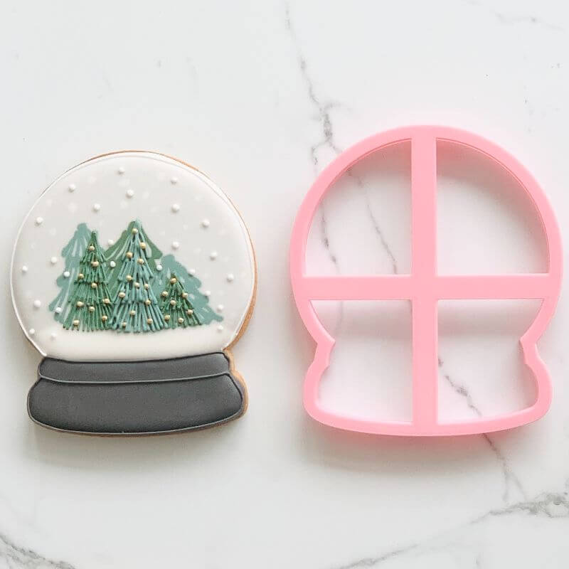 Snow Globe Christmas Cookie Cutter and Embosser