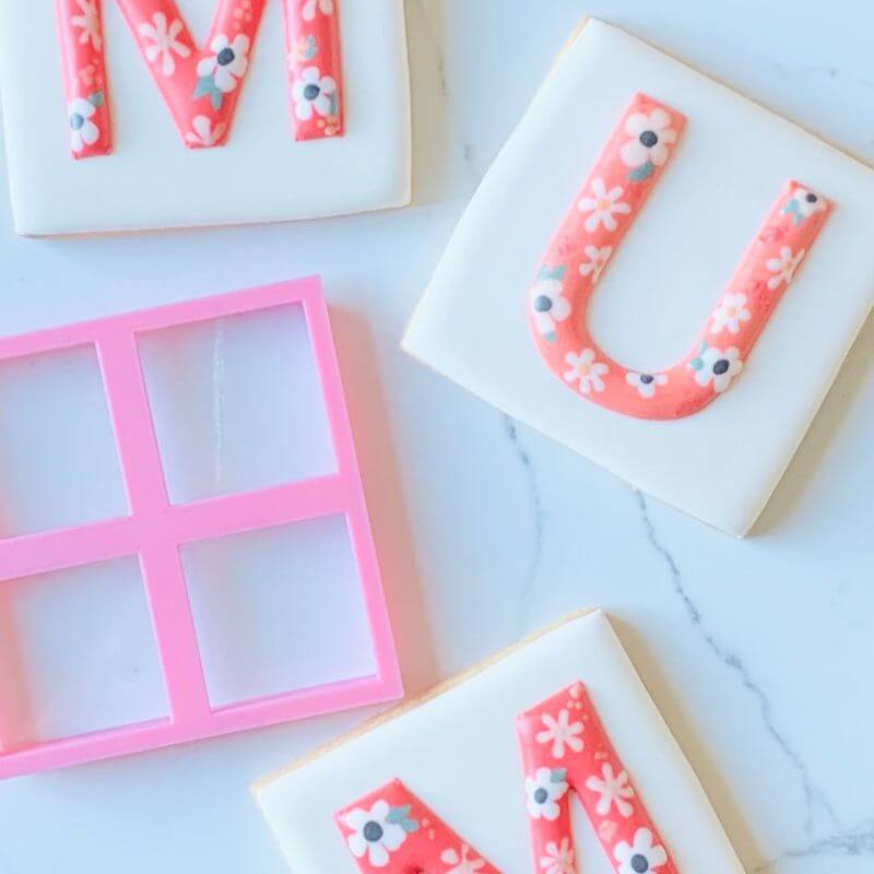 U Tile Mother's Day Cookie Cutter and Stamp