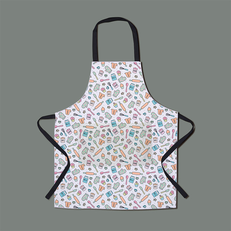 Pastel Baking Equipment 100% Organic Cotton Apron - One Size