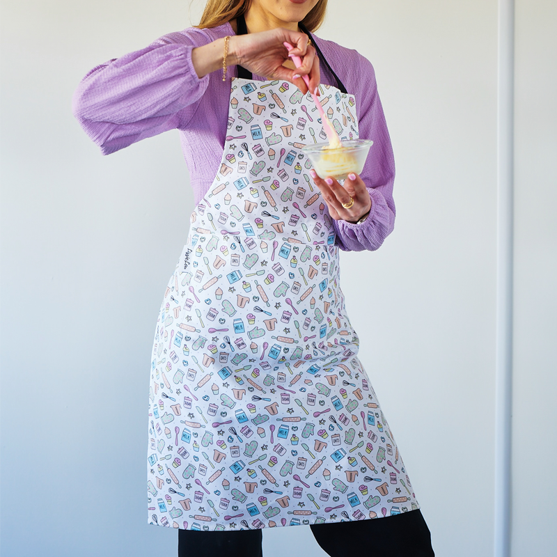 Pastel Baking Equipment 100% Organic Cotton Apron