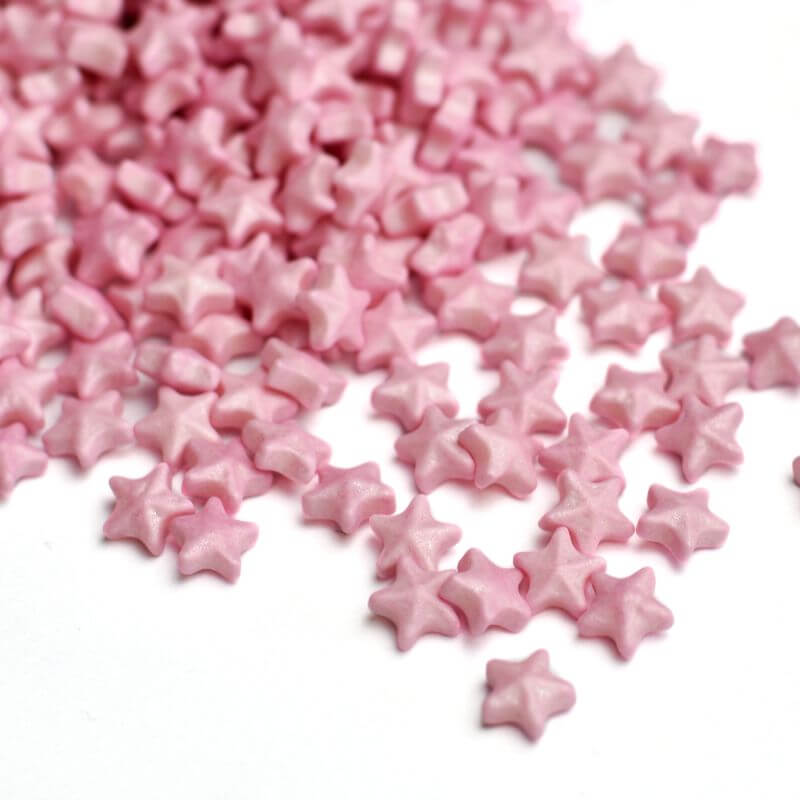 Pink Star Sugar Sprinkles