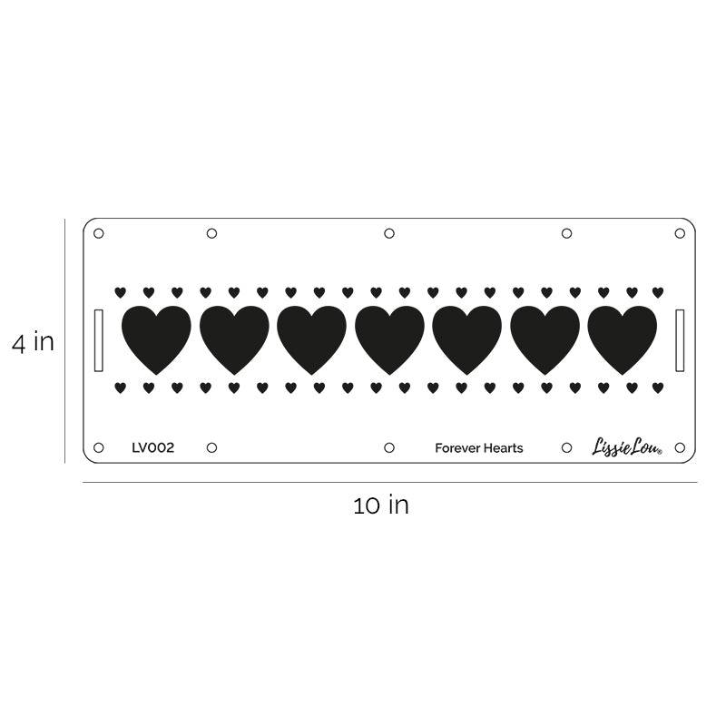 Forever Hearts Cake Stencil - Border Design
