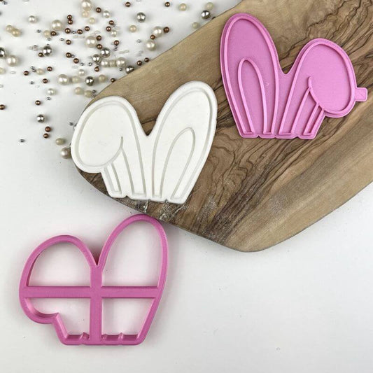 Large Floppy Rabbit Ears Easter Cookie Cutter and Stamp