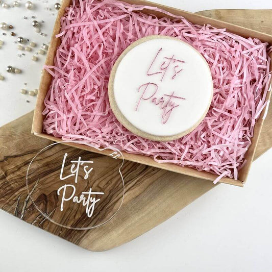Let's Party Birthday Cookie Embosser