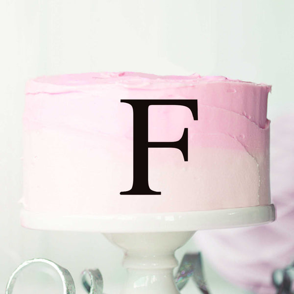 Letter F Cake Motif