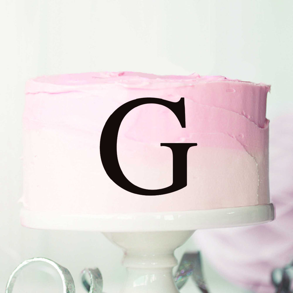 Letter G Cake Motif