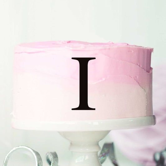 Letter I Cake Motif