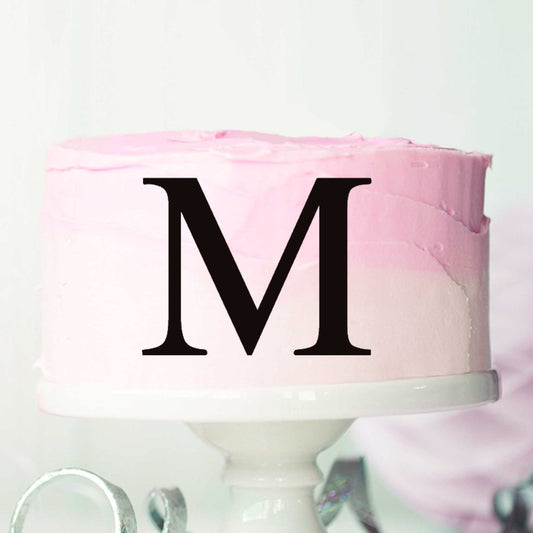 Letter M Cake Motif