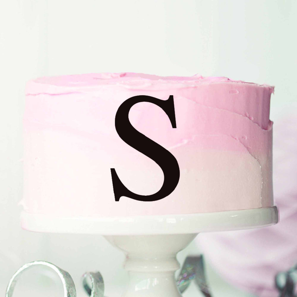 Letter S Cake Motif