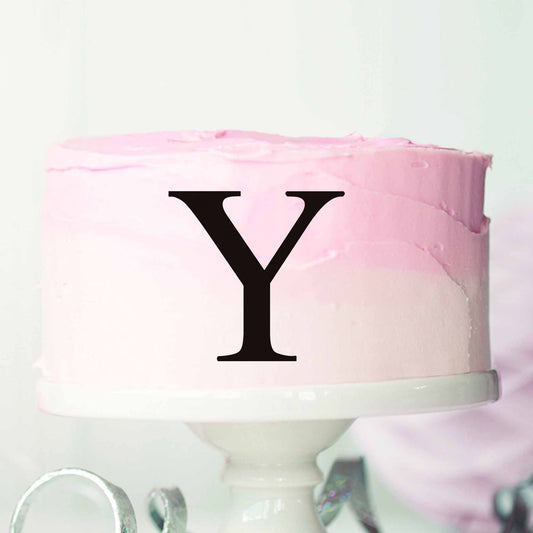 Letter Y Cake Motif 