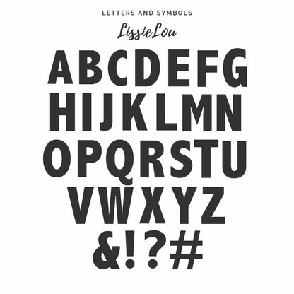 Letter A-Z and Symbol (8cm High) Cookie Cutter