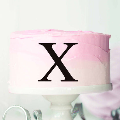 Letter X Cake Motif