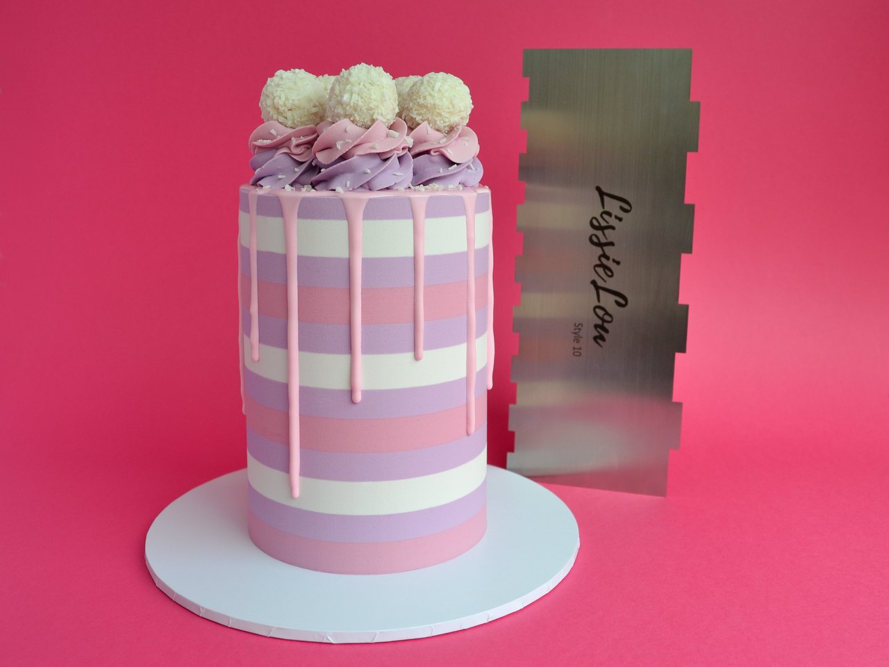 Style 10 Metal Double Edged Cake Scraper