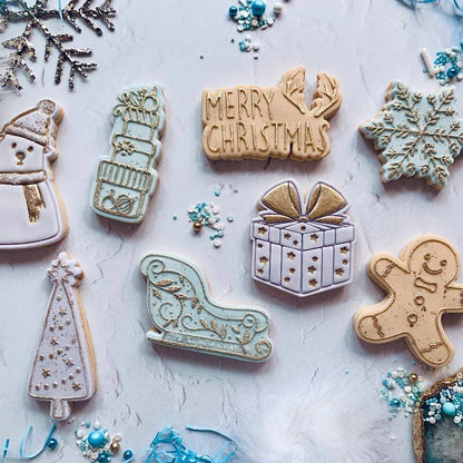 Stack of Presents Christmas Cookie Cutter and Embosser