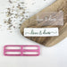 Love and Duas in Verity Font Ramadan Cookie Cutter and Embosser