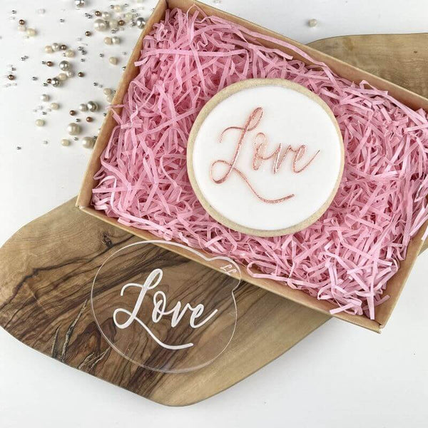 Love in Florence Font Wedding Cookie Embosser