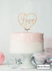 Love in a Heart Wedding Valentine's Cake Topper Premium 3mm Acrylic