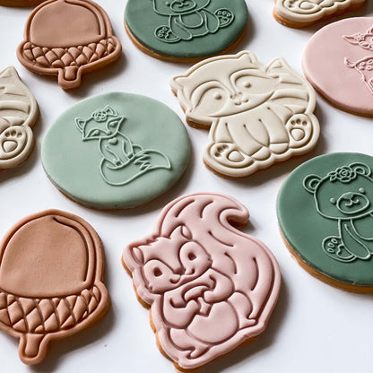 Squirrel Woodland Cookie Cutter and Stamp