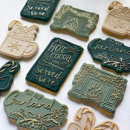 Oh My Garland Christmas Cookie Cutter and Embosser by Luvelia