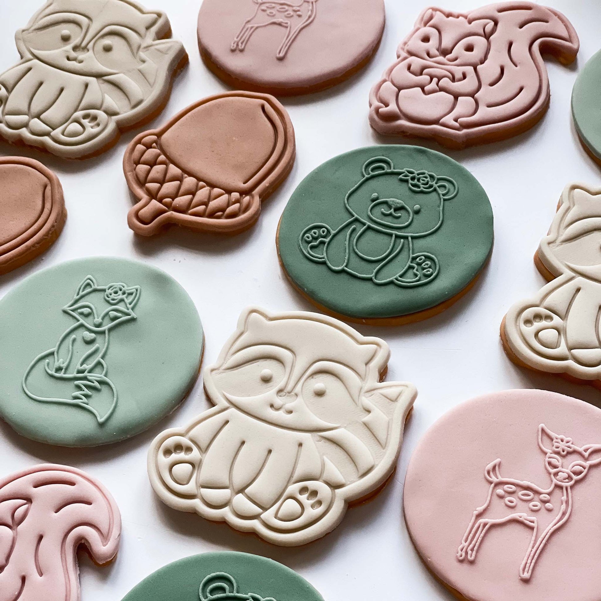 Racoon Woodland Cookie Cutter and Stamp