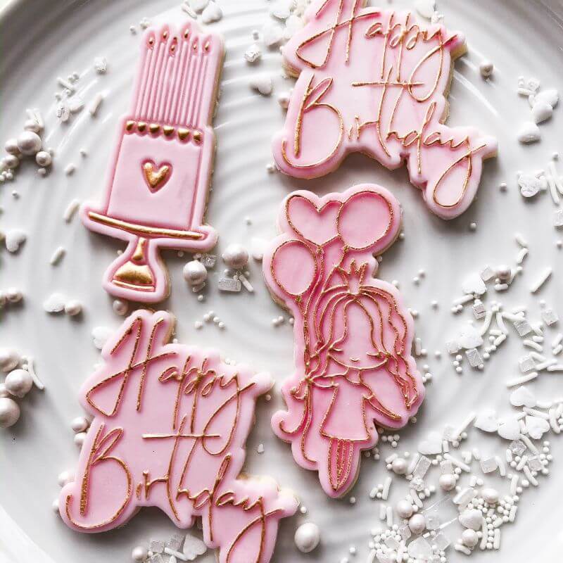 Birthday Cake Cookie Cutter and Stamp