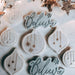 Circle Bauble with Stars Small Christmas Cookie Cutter and Stamp