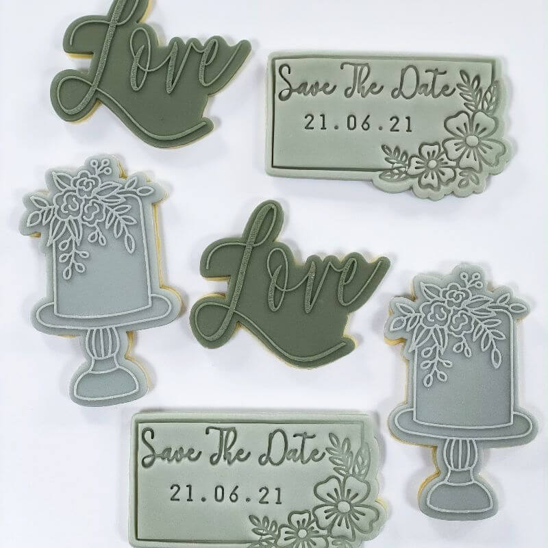 Love in Florence Font Wedding Cookie Cutter