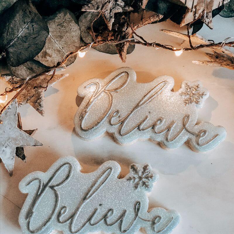 Believe Christmas Cookie Cutter and Embosser