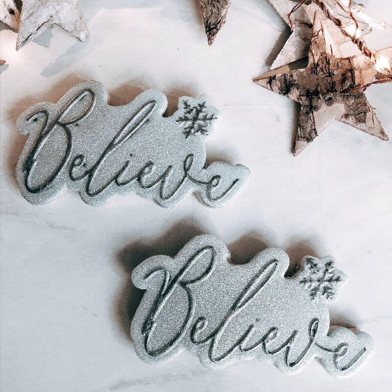 Believe Christmas Cookie Cutter and Embosser