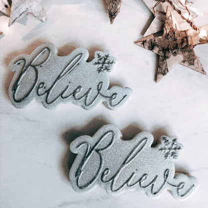 Believe Christmas Cookie Cutter and Embosser