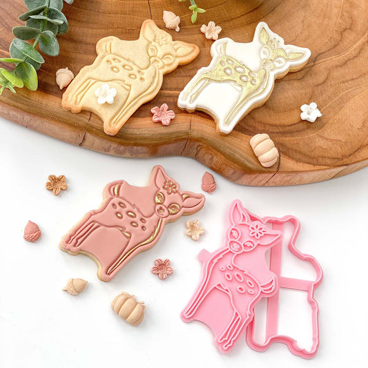 Deer Woodland Cookie Cutter and Stamp