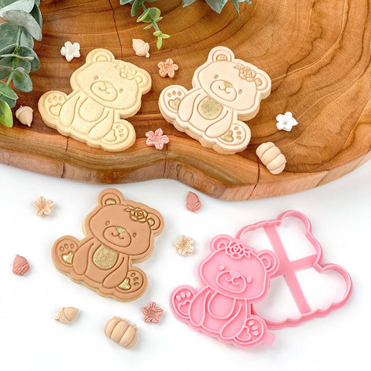 Bear Woodland Cookie Cutter and Stamp