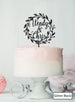 Custom Names Wreath Wedding Acrylic Shopify - Glitter Black