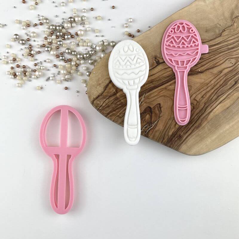 Maracas Fiesta Cookie Cutter and Stamp