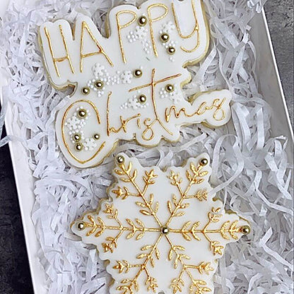 Happy Christmas Cookie Cutter and Embosser