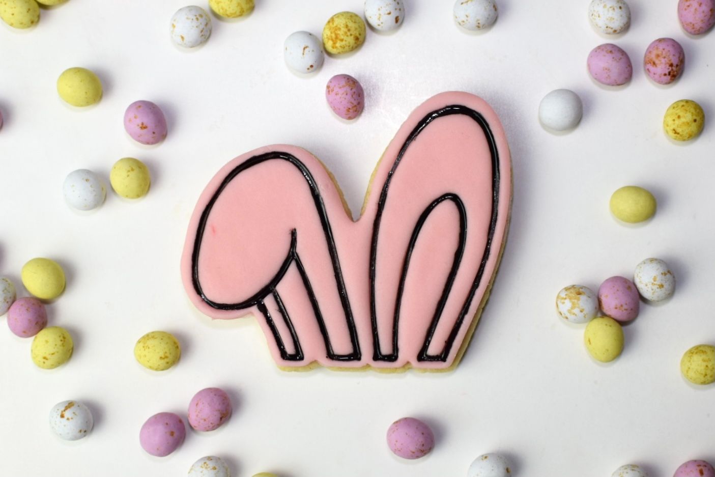 Large Floppy Rabbit Ears Easter Cookie Cutter and Stamp